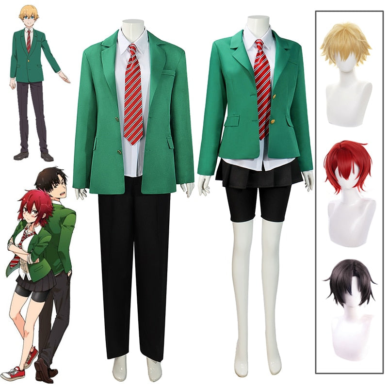 Anime Tomo-chan Is A Girl! Tomo Aizawa Cosplay Costume Junichirou