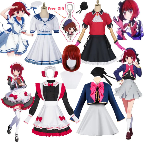 Anime Oshi Ko no Arima Kana Cosplay Kostüm Kleid Dienstmädchen-Outfit