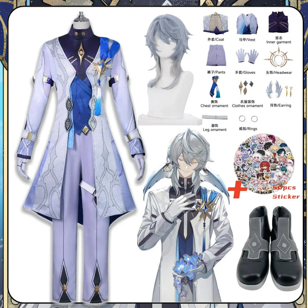 Honkaiai Latest Sunday Honkaiai Star Rails Sunday Cosplay Costume Women Man Brother of a Robin Sunday Cos Wig Props Outfit