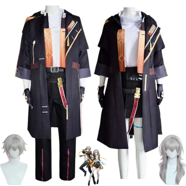 Game Honkaiai Starar Railil Trailblazerer Stellele Caelusus Cosplay Costume Wig Anime Protagonistst Woman Man Uniform Hallowen Suit