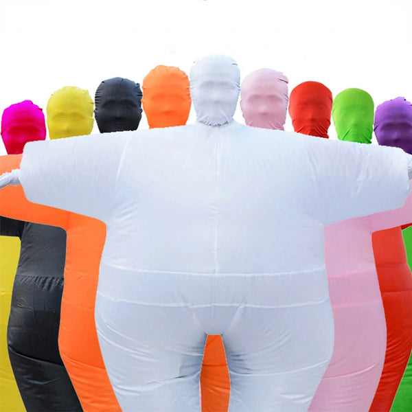 Adult big white Inflatable Costume Colorfull Blow Up Body Party Costume Jumpsuit Carnival Halloween Anime Cosplay Costumes