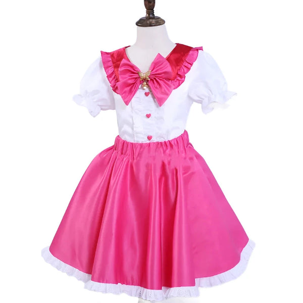 Korean Anime Catches Cosplay Teeniepinging Costume Girls Dress Magical Princess Roming Battle Clothes Skirt Set Halloween Kids Dresses