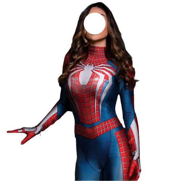 Halloween Woman Girls PS4Four Game Superhero Cosplay Costume Bodysuit Zentai Suit Adult Kids