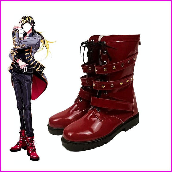 Anime Hypnosisis Micic Division Rap BattlDRB Jyushishi Aimonono Cosplay Shoes Boots Props Halloween Party Accessories Customization Cheaea