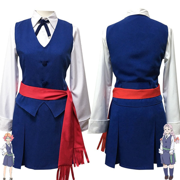 Little Witch Academia Halloween Cos Kostüm Amanda O'neal Cosplay Kostüm Anime Uniform kann sowohl von Männern als auch von Frauen getragen werden