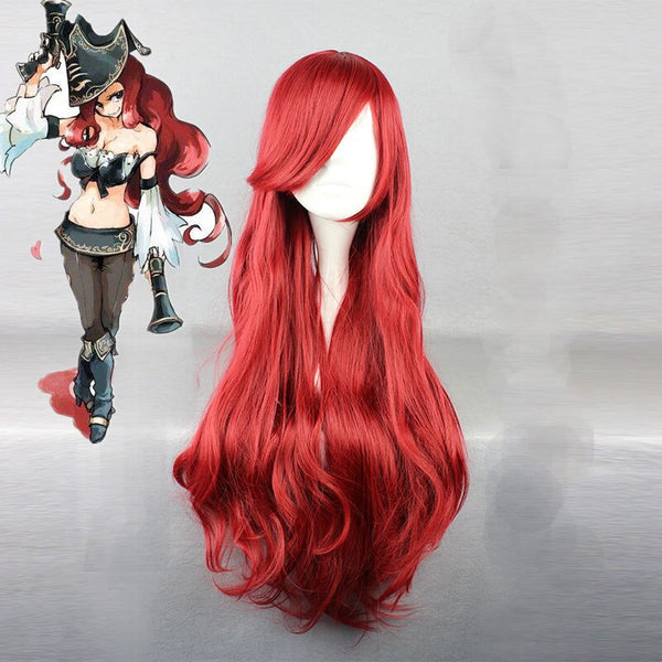 LOLCosplay Wigs Miss Fortunenes Cosplay Wigs Heat Resistant Synthetic Anime Cosplay Wig Halloween Carnival Party Cosplay Women Wig