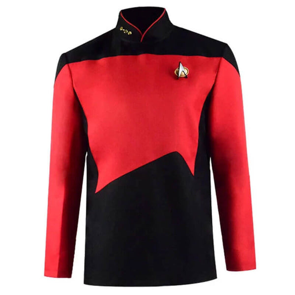 TNext Generations Captain Jean-LPicard Cosplay Costume Men's Uniform T-shirt