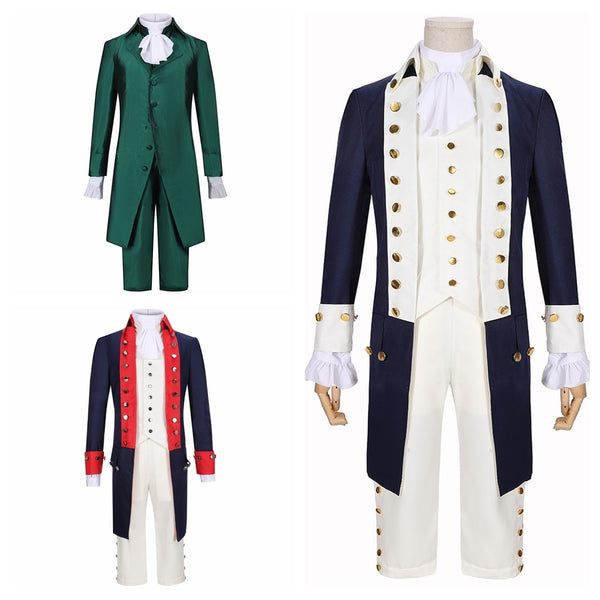 Alexanderer Hamiltonon Musical a Rock Operara Concerts Cosplay Costume Man Stage Outfit Halloween Carnival Shows Cloth