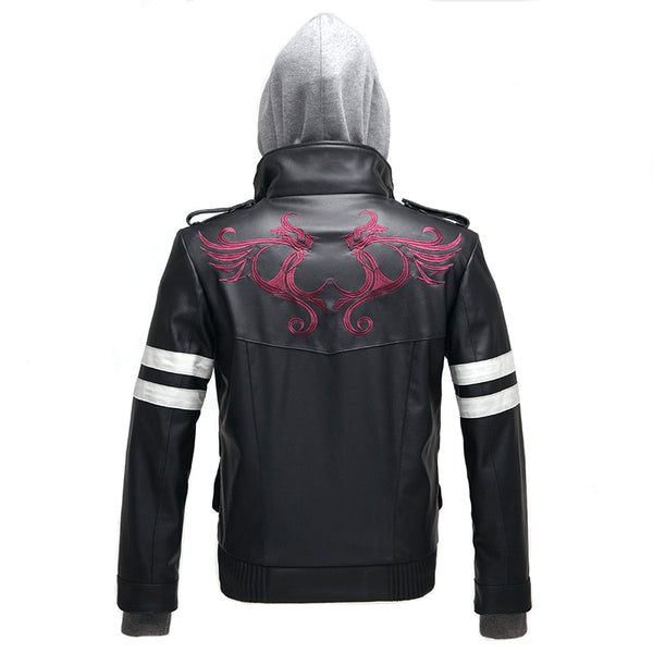 Prototypepes Cosplay Alex Mercering Costume Embroidered Jacket PU Leather Coat Halloween Costume