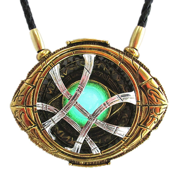 71mm*58mm Cosplay Dr Strange  Halloween Christmas Gift Alloy  Necklaces Luminous