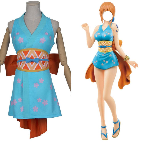 One C Piece Wanono Country Namimi Cosplay Costume Wanokunini Style Namimi Dress