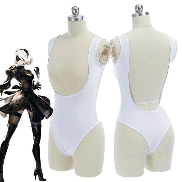 2020 Game NieR Automata Heroine 2B YoRHa No. 2 Type B Deep V Tights Cosplay Costumes Tight In