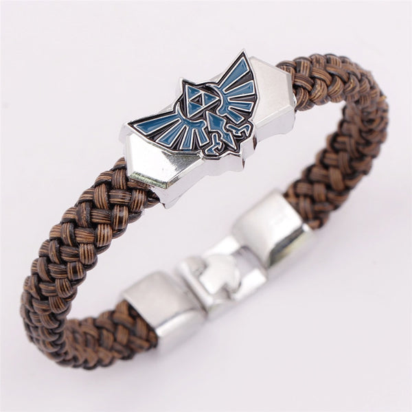 new pubg Anime Zelda Knit Bracelet Cosplay Accessories The Legend Props Black Punk Fashion Bracelets