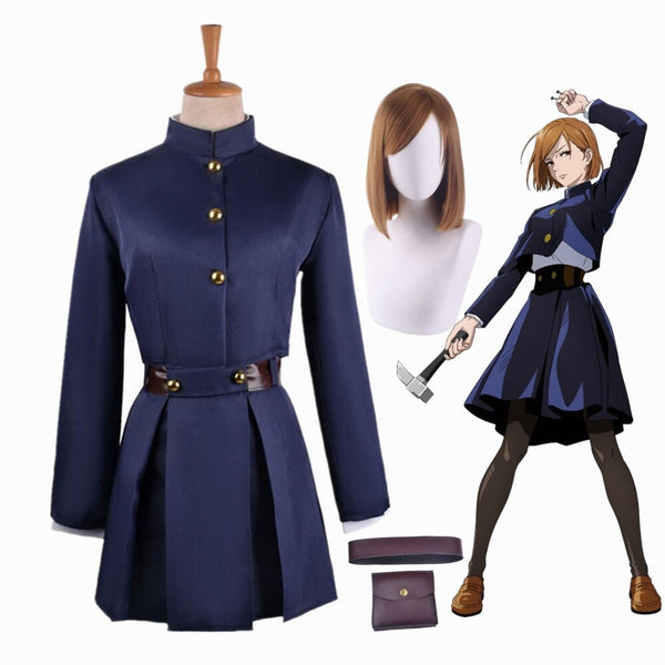 Anime Jujutsusu and Kaisenen Cosplay Costume Kugisakiki Nobarara Dress Uniform Full Set