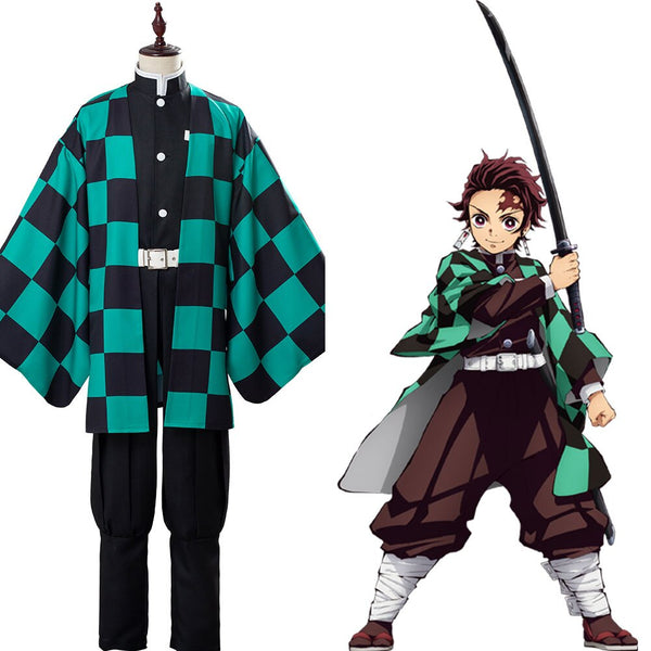 Anime Demons cos Slayerer Kimetsusu Yaibaba Cosplay Kamadodo Tanjirouou Cosplay Costume