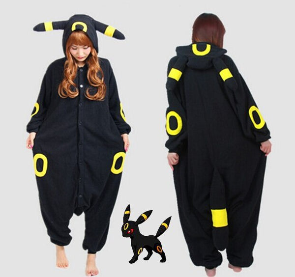 Anime Kigurumimi Umbreonon Romperer Polarar Pajamas Monster Masterer Cosplay Costume