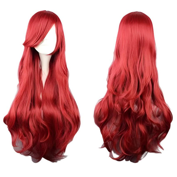 Little Princess Mermaiding Wig Arielles Red Wig Anime Cosplay Role Play Wigs