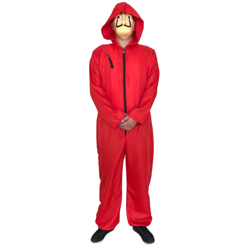 Dali Cosplay Costume Red Jumpsuit La Casa De Papel Cosplay Costume Sal ...