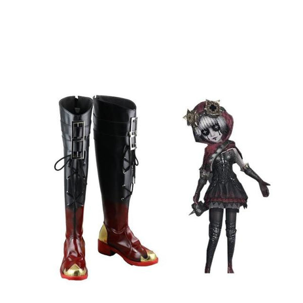 Hot Game Identityty V Cosplay Shoes Tracycy Reznikik Little a Red Ridingng Hood Costume Shoe Original Skin Women Halloween Knee High Boots