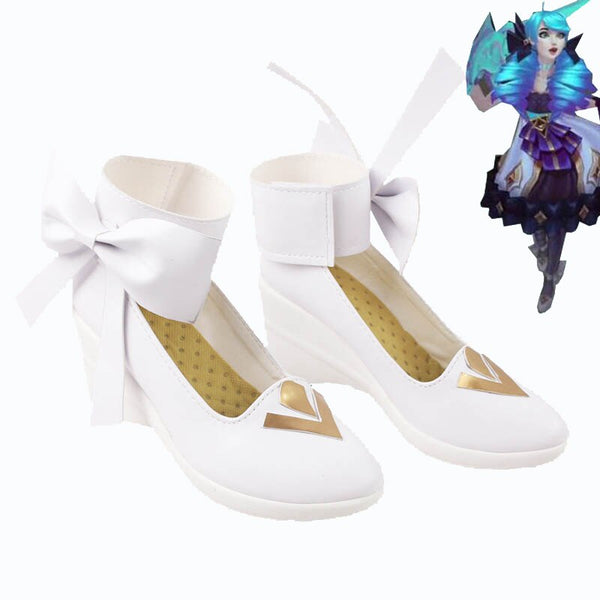 Game LOLs Gwenen Cosplay Shoes PU Leather Shoes Halloween Carnival Boots Cosplay Prop Custom Made