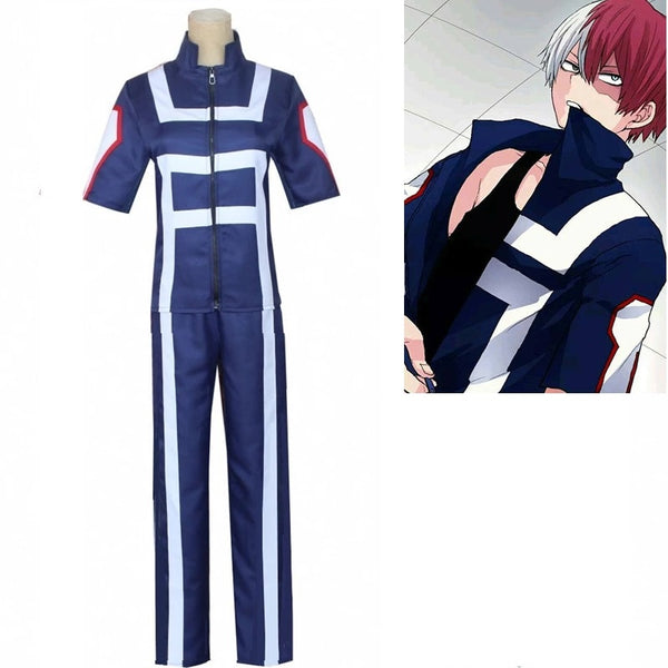 My Hero Academiaia New Bokuku No Hero Cosplay Costume Men Women School Uniform Gyms Suit Tshirt Pants Midoriyaya Izukuku Todorokiki Shoutoto