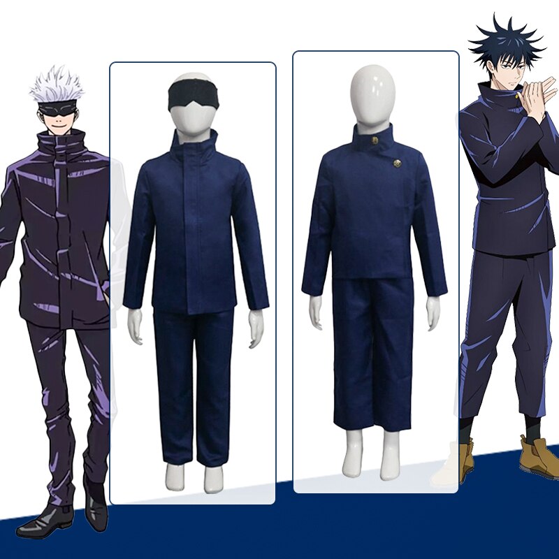 Kids Jujutsu cos Kaisen Anime Gojo Satoru Cosplay Costumes Children Ha ...