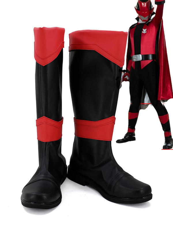 The Red Sentaiai Rangerer Cosplay Boots Shoes Kaitouou Lupinrangerer Keisatsusu Patrangerer Cosplay Custom Made