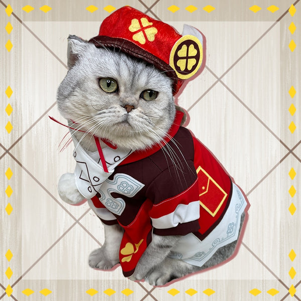 Anime Game Genshing and Impacts Kleelee Pet Dog Cat Cosplay Costumes