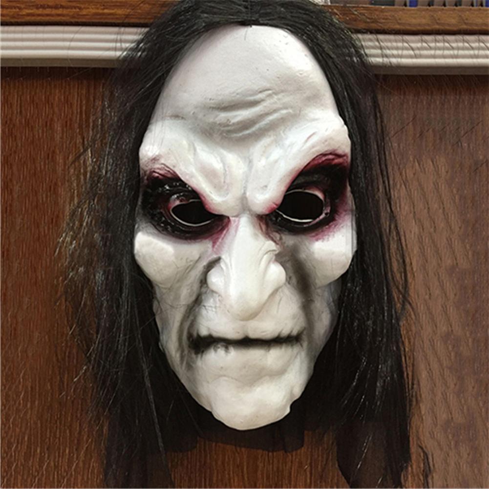 Halloween Zombie Mask Props Long Hair Ghost Grudge Ghost Zombie Mask C ...