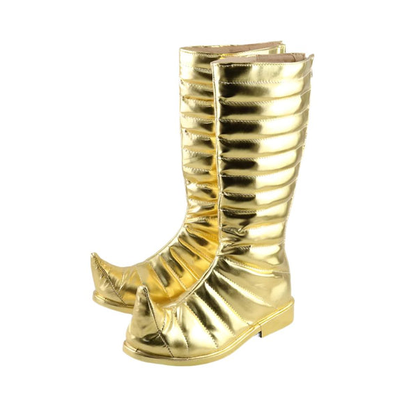 Anime JOJO Golden Boots For DiBrando Cosplay Shoes Custom Made Anime Long and short gold shoes Halloween costumes Gifts