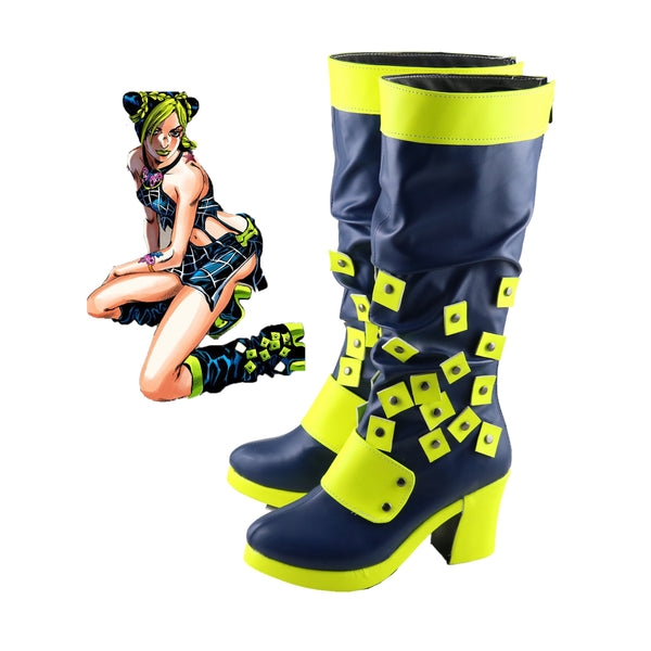 JojoS Bizarrere Adventurere Cujohoh Jolynene Kujojo Cosplay Boots Anime Shoes Halloween Boots