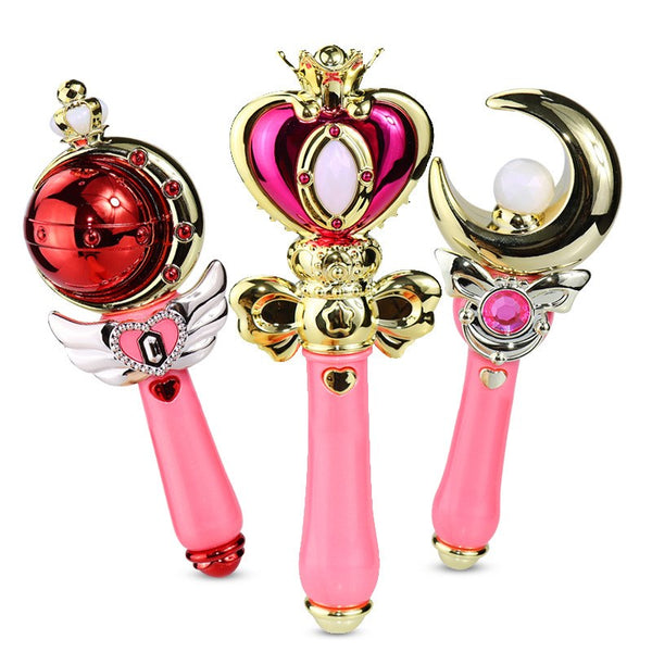 Moon Stick Spiral Heart Moon Rod Cutie Moon Rod Zauberstab Figur Spielzeug Queen Serenity Henshin WAND Stick Rod Cosplay Requisiten