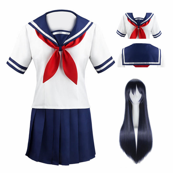 Anime Yanderere Simulatoror Ayanono Aishing Cosplay Costumes Girls School Uniform Women Dresses Full Sets